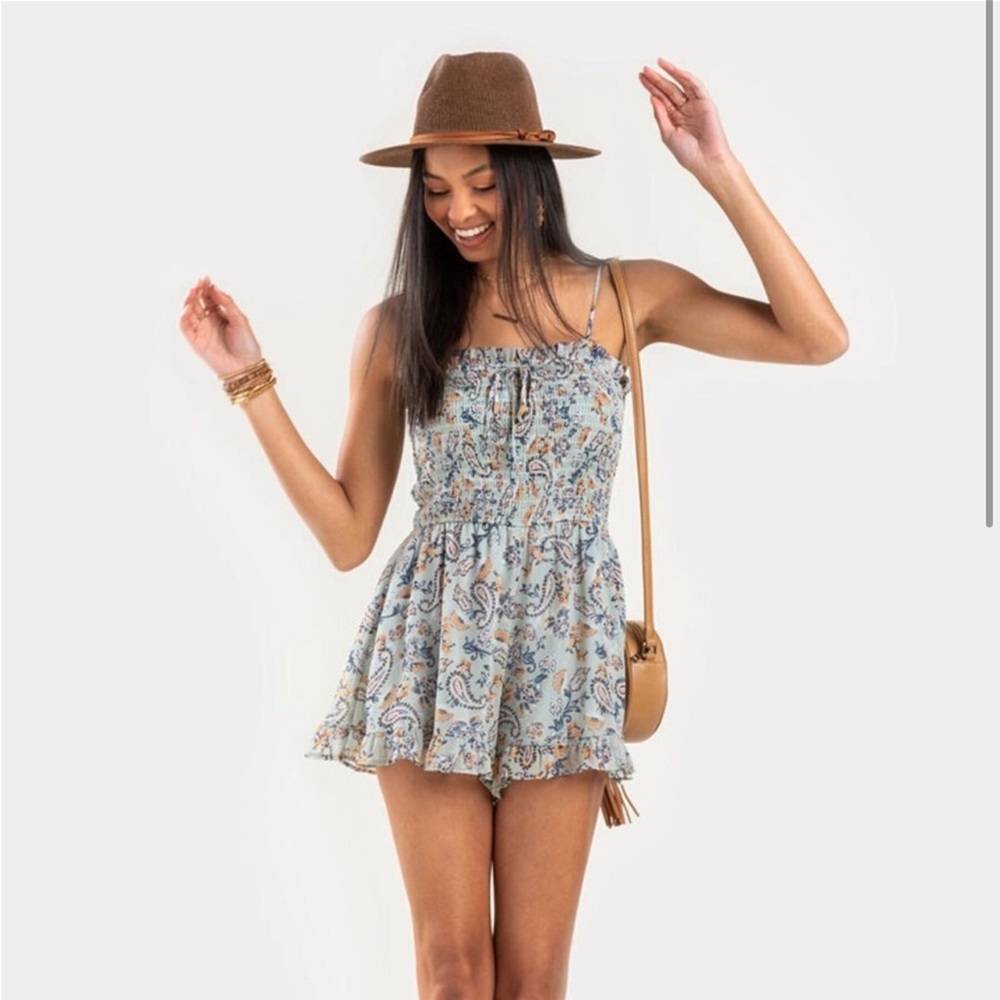 Francesca’s Floral Paisley Print Romper